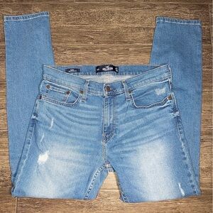 Hollister Men's Denim Blue Skinny Jeans